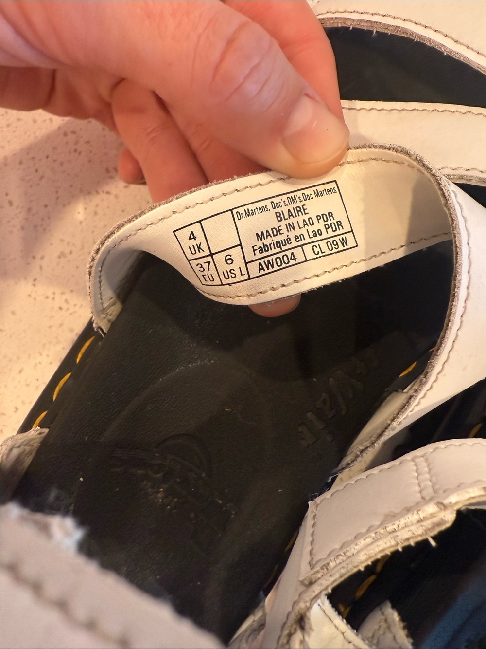 Dr. Martens Blair Platform Triple-Strap Sandals White - Picture 5 of 6